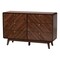 Baxton Studio Markell Mid-Century Modern Transitional Walnut Brown Finished Wood 6-Drawer Dresser 236-13270-ZORO - alternate 1